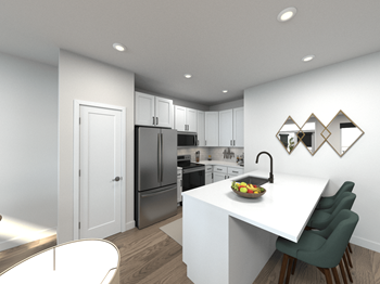 Alpine White Cabinetry at Upper Vue Flats, Ohio, 43016